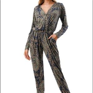 Ariella Brand Surplice Jumpsuit